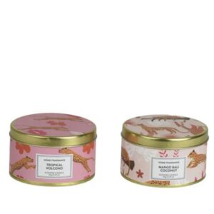 Tropical Candle Tin - Kaemingk - Assorted - 3.07"