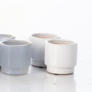 Brit Mini Pot - Alfresco - White - 2.75"