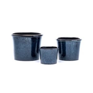 Formal Rim Planter – Alfresco – Blue – 12.5″