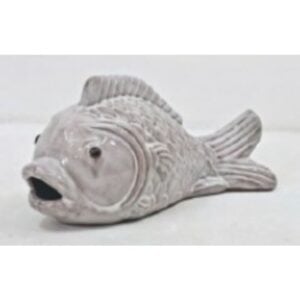 Fishone Statue – Alfresco – White – 14.25″