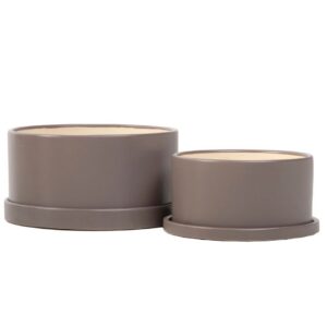 Dish Garden Attached Saucer - Alfresco - Beige - 7"
