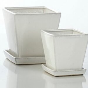 Caspen Petits Pot – Alfresco – White – 7.25″