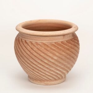 Caspo Swirl Handmade Planter – Alfresco – Terra Cotta – 12″