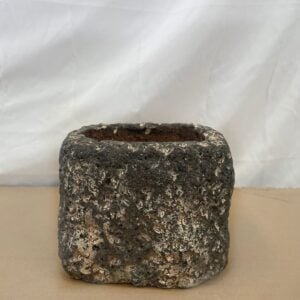 Matera Square Earthware Pot – Alfresco – Grey – 6.25″