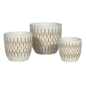 Bremerton Pot – Alfresco – White/Cream – 5.5″