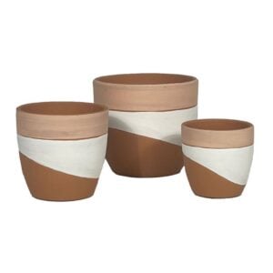 Shelton Petits Pot – Alfresco – White/Natural – 5.5″