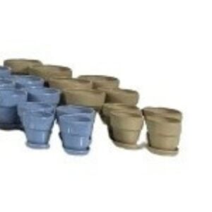 Classic Pot With Saucer – Alfresco – Taupe – 6″