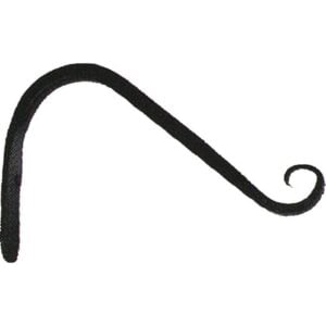 Upturn Curved Hanger - Black - 6"