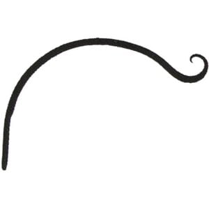 Upturn Curved Hanger - Black - 12"