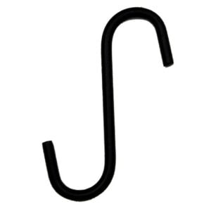 S-Hook - Black - 4"
