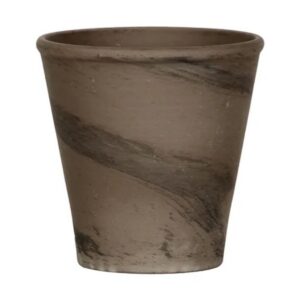 German Rose Pot - Border Concepts - Chocolate - 4.75"
