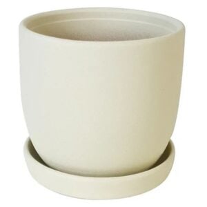 Chatham Egg Pot - Border Concepts - Matte White - 7"