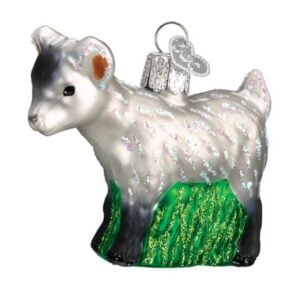Pygmy Goats Glass Ornament - Old World Christmas