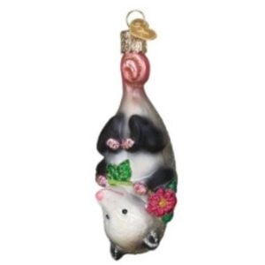 Blossom Opossum Glass Ornament - Old World Christmas