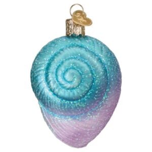 Fanciful Spiral Shell Glass Ornament - Old World Christmas