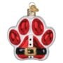 Santa Paws Glass Ornament - Old World Christmas