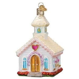 Wedding Chapel Glass Ornament - Old World Christmas