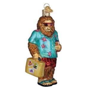 Sasquatch Gone Tropics Glass Ornament - Old World Christmas
