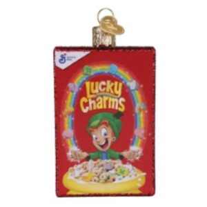 Lucky Charms Box Glass Ornament - Old World Christmas