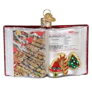 Betty Crocker Cookbook Glass Ornament - Old World Christmas