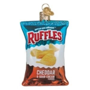 Ruffles Chedder Sour Cream Glass Ornament - Old World Christmas