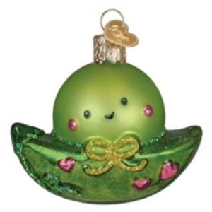 Little Peapod Glass Ornament - Old World Christmas