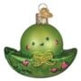 Little Peapod Glass Ornament - Old World Christmas