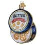 Butter Cookies Tin Glass Ornament - Old World Christmas