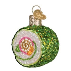 Shimmering Sushi Roll Glass Ornament - Old World Christmas