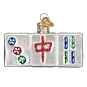 Mahjong Glass Ornament - Old World Christmas