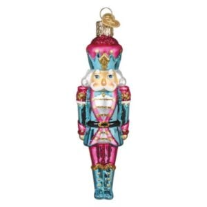 Pastel Nutcracker Glass Ornament - Old World Christmas