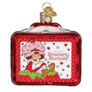 Strawberry Shortcake Box Glass Ornament - Old World Christmas