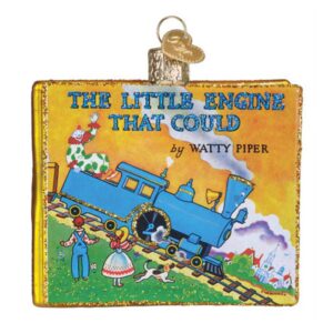 Little Engine Could Book Glass Ornament - Old World Christmas