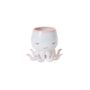 Octopus Pot - Pink/White - 6"
