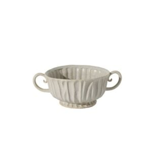 Jacinta Handle Bowl - White - 14.75"