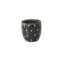 Spotted Dot Pot - Black/White - 5"