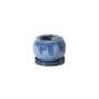 Casey Round Pot With Saucer - Blue - 6.5"