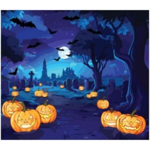 Graveyard Garage Door Panel - 8' x 7'