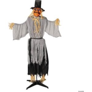 Pumpkin Scarecrow Head Turning – 6′