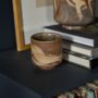 Tedros Pot – Brown Swirl – 4″