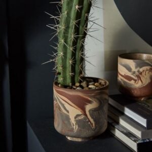 Tedros Pot – Brown Swirl – 6.5″