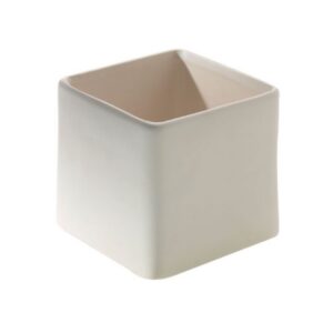 Urban Square Planter - Matte White - 6.25"