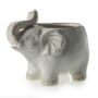 Elephant Pot - White - 7"