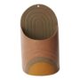 Vada Wall Pot - Orange/Brown - 5.25"