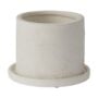 Easton Pot with Saucer - White - 5.5"