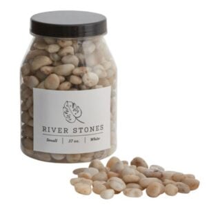 Small River Stones - White - 37 OZ