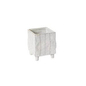 Tarragona Square Planter - White - 4"