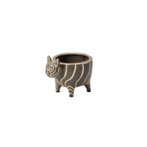 Puppy Love Frenchie Pot - Black - 5.25"