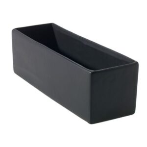 Urban Rectangle Planter - Matte Black - 12"