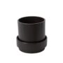 Claxton Pot with Saucer - Black - 8"